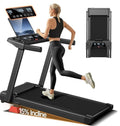 3.0HP Incline Treadmill with Handle, Foldable & LED Display, 300 lbs Capacity